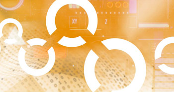 Image of circles against an orange background