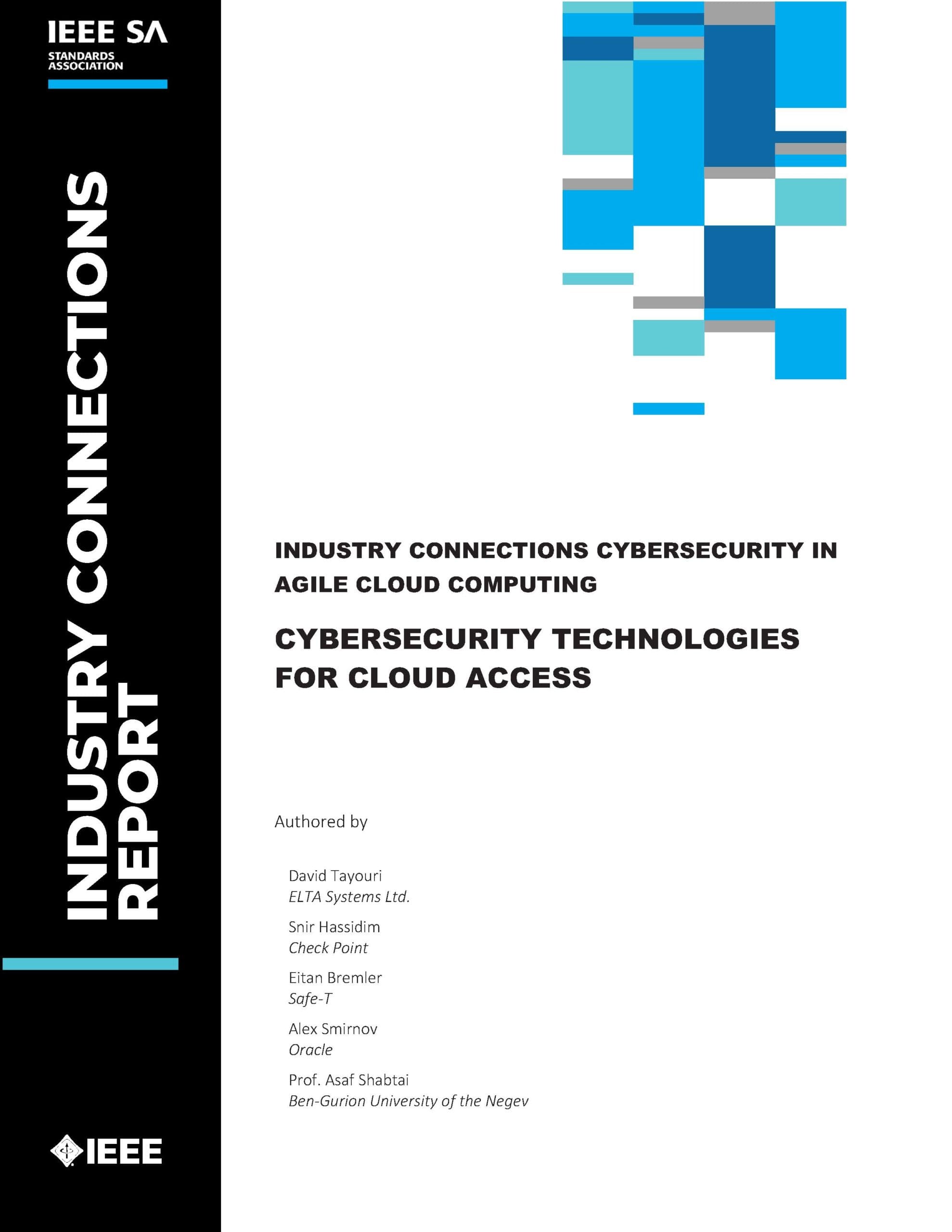 Cybersecurity Technologies for Cloud Access Report Cover