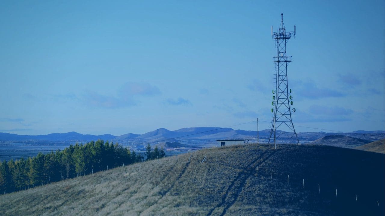 Image of a communication tower.