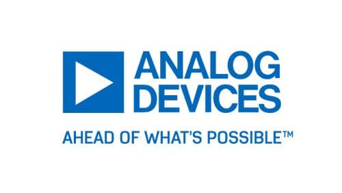 Analog Devices Logo. Ahead of What's Possible.