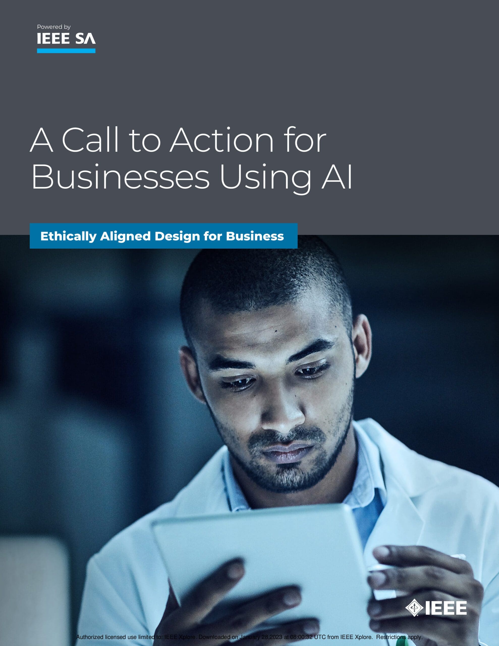 IEEE SA A Call to Action for Businesses Using AI Ethically Aligned