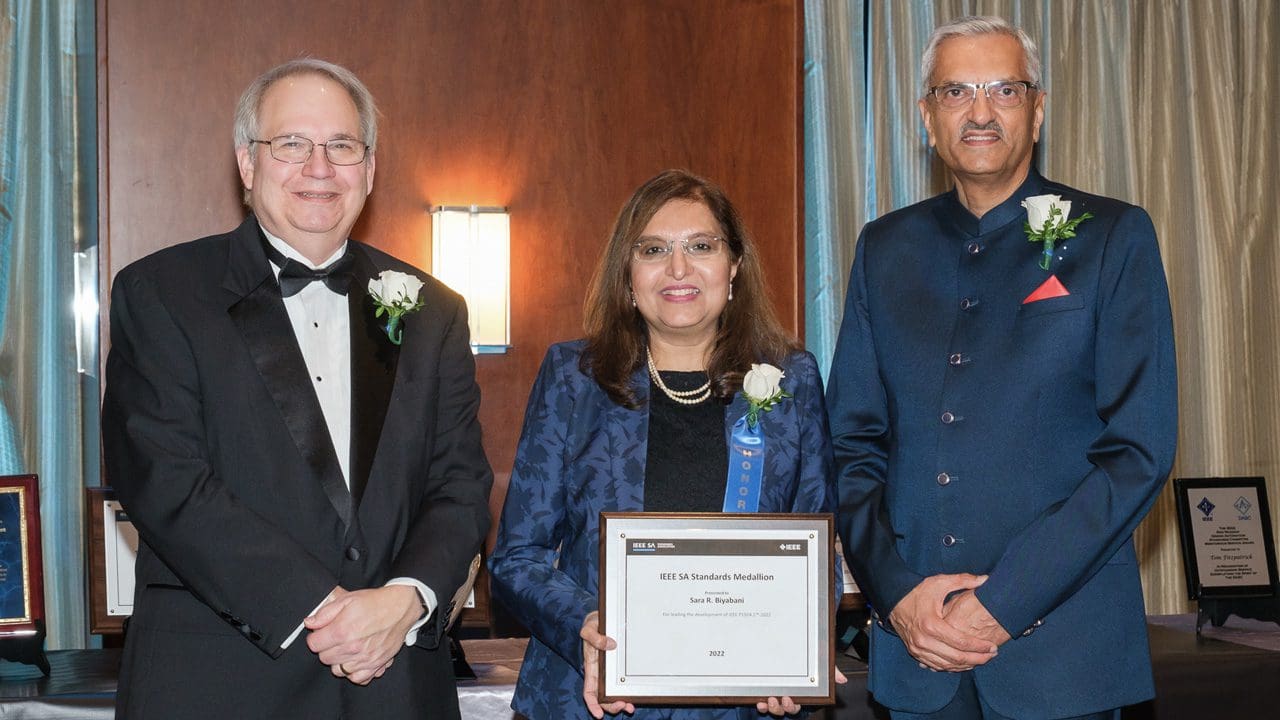 Award participants posing for a picture.