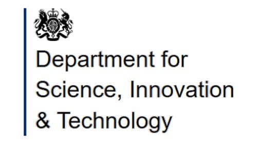 Department for Science, Innovation & Technology logo.