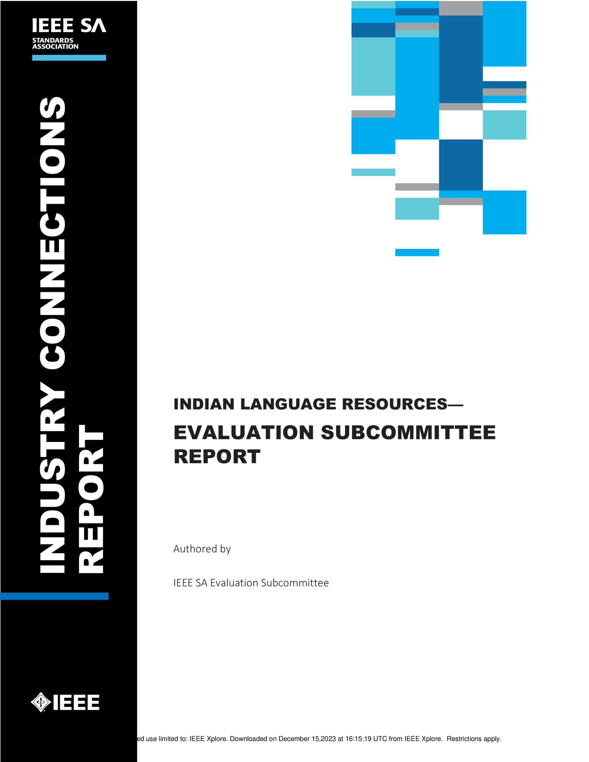 ieee-sa-indian-language-resources-evaluation-subcommittee-report