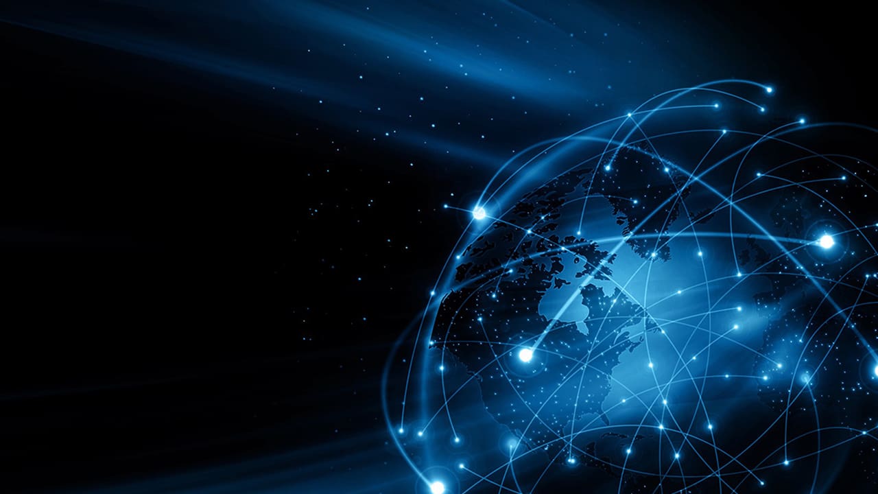 Digital image of a globe.