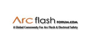 Arc flash forum.com logo. A global community for arc flash and electrical safety.