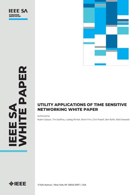 Utility Applications of Time Sensitive Networking Cover