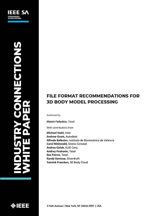 File Format Recommendations for 3D Body Model Processing Cover